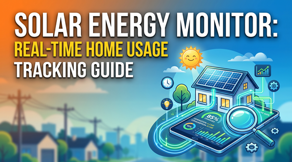 Solar Energy Monitor: Real-Time Home Usage Tracking Guide